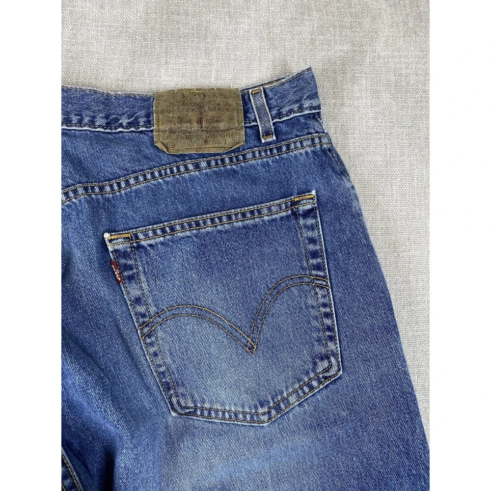 VTG Levis 569 Jeans Mens 34x28 Tag 36x30 Blue Denim Loose Straight Relaxed Baggy